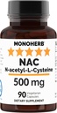 N-Acetil-L-Cysteine - NAC - 500 mg - 90 Veg Capsule