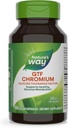 Natura's Way GTF Crom, Glucoză Toleranță Factor, Suportă Glucoză sănătoasă Metabolism*, 200 mcg Crom per Serving, 100 Capsule Vegane (Packing May Vary)