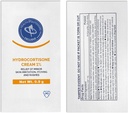 Soothing Hydrocortizon Cream 1%, 48 Pachete individuale, pentru iritarea pielii, Erupții cutanate, Mâncărime și ajutor de durere minor