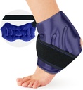 Pachet de gheata Glezna Wrap pentru Umflare, Ice Pack pentru leziuni la glezna Terapie reutilizabila, Cold Compress pentru calmarea picioarelor, Gheata glezna Wrap pentru luxatii, Ahile, Tenditis, Fascitis plantara albastru