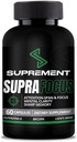 Nootrops Brain Supplement. 60 Conte, pentru bărbaţi şi femei. Suplimente pentru creier de memorie și Focus cu Lions Mane, Bacopa Monnieri, L Tyrosine. Mind Booster pentru Focus Supliment și Memorie.