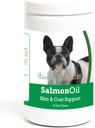 Sănătos Breeds franceză Bulldog Somon ulei moale Chews 90 Count