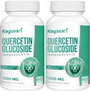 Quercetin Glucodide 1200 mg Suplimente - Isoquercetin cu 6X Biodisponibilitatea,120 Capsule Veggie,Contain Black Pepper & Rutin pentru Absorbţie maximă