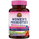 Probiotice Vitalitown pentru femei 120 miliarde CFU, 30 de tulpini, cu prebiotice și enzime digestive & Cranberry, Gut & Vaginal Health, Vegan 30 Capace de lansare întârziate