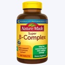Natura Made Super B Energetic Complex, Supliment alimentar pentru suport funcţional pentru celule cerebrale, Suport pentru energie şi sistemul nervos de suport, 460 comprimate, 460 zile de aprovizionare rapid RE-Order Card.