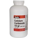Carbonat de calciu 10 gr (648 mg) - Antiacid - 1000 comprimate