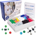 Old Nobby Organic Chemistry Set (425 pc) Molecular Model Kit cu Atoms, Bonds, Ghid, Bond Remove Tool - STEM Science Kits pentru copii Jucării Chimie Set pentru studenți Profesori tineri oameni de știință