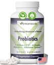 Supliment probiotic și prebiotic - 6 benzi de probiotice Regenerative intense pentru bărbați și femei 5 miliarde CFU - Bowel, Inflamație, imunitate, și suport digestiv - Supliment digestiv, 90 capsule