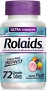Rolaids Antiacid Calciu & Magneziu Supliment Ultra Putere comprimate, fructe 72 ea (Pachet de 4)