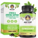 Ancient Bliss Ashwagandha cu L-Theanine & Black Pepper Extract capsule, energie și naturale Mood Supplement suport, Focus Supliment pentru adulți