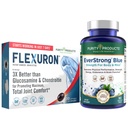 Produse de puritate Bundle - Flexuron Joint Formula + EverStrong Blue Tablets - Putere + Flexibilitate Power Pack Flexuron (Oil Krill, Acid hialuronic + Astaxantină) - EverStrong Blue (Muscul Matrix)
