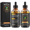 Ulei de barbă, 120ml/4.25fl.oz Ulei Promovează creșterea barbă volum mare,Pleacă în balsam de îngrijire barbă naturale dulce portocaliu mustațe de creștere înmuie puterea,Gifts pentru bărbați El tată