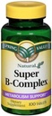 Spring Valley Super B- Complex, suport metabolic, 100 comprimate