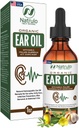 Ulei de ureche organic pentru infectia urechii - picaturi naturale pentru durere de ureche, indepartarea urechii si ceara inotatoare - Copii, Adulti, Baby, & Dog Earache Remedy - Picături de ureche cu Mullein, Usturoi, Calendula Made in USA