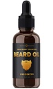 NutraChamps Balsam de ulei de barbă - Virgin Argan, Jojoba, ulei de semințe de struguri și mai mult pentru creșterea bărbii - Înmoaie și consolidează barba și mustațele pentru bărbați - premium Firma Prime Beard Blend