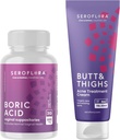 Boric Acid Vaginal Samplers Odor Control - Fund & Thighs Acne Cream Clearing pentru cosuri - Bundle