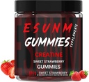 Gume de căpșuni dulce Creație,Monohidrat Per Servire, Fără Zahăr sau Culori Artificiale,Low-Calorie, Vegan & Halal, Aroma de zmeură albastră(150 Count)