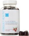 Consult Health - ELIMI-Stres Vegas Gumries - Stress Relief - Scaderea oboselii - Aroma naturală de mere - extract de rădăcini și frunze de Ashwagandha - Extract Tumeric - Cafeină liberă - 60 Conte
