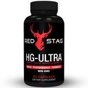 Red Stag Testosteron Boosteron Horny Goat Complex de buruieni cu Maca Root Powder, Tribulus Terrestris, Saw Palmetto & Tongkat Ali Powder Masculin Consolidarea - 60 capsule