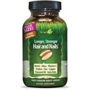 Irwin Naturals mai lung, mai puternic par si unghii - 120 Softgels lichid - promovează Vibrant Shine Texture & Putere - 60 Serviri totale