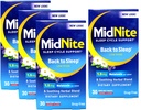 Midnite Sleep Aid for Ocazional Sleeplessness, 30 Chewable Cherry Tablets Fiecare (Value Pack of 4)