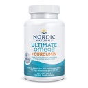 Nordic Naturals Omega Curcumin, Lemon - 60 Soft Gels - 1200 mg Omega-3 + 400 mg Optimized Curcumin - Combate Stresul Cellular - Non-GMO - 30 Servings