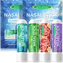8PCS Nasal Stick,Nasal Inhaler Stick,Inhalator Nasal Stick pentru Sinus Relief & Vertigo Relief,Aromaterapie Inhalator Made with Essential Oils+Menthol (Mint,Wintermint,Tropical,Lavender)