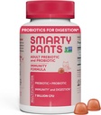 SmartyPants Adult Probiotic & Prebiotic Gummies pentru Digestive Health: Suplimentul pentru sănătate, Studiat clinic Prebiotic pentru Suport Imun, Căpșuni, 60 Conte (30 zile de aprovizionare)