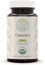 HerbEra Cleavers 60 Capsule, 400 mg, USDA Organic Cleavers (Galium aparine) Plante uscate (60 capsule)