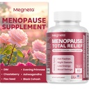 Menopauza Suplimente pentru femei, Suport Flash-uri fierbinți și transpirații de noapte, cu Black Cohosh, DIM & Evening Primrose, Echilibru hormonal și suport de mood 60 Capsule