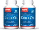 Jarrow Formulas Krill Oil - 60 Softgels - Complexul Fosfolipid Omega-3 cu Astaxantină - Poate sprijini managementul lipidelor, funcția cerebrală și metabolismul - 30 Servings