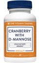 Vitamina Shoppe Cranberry cu D-Mannose, tract urinar & Bladder Health, Antioxidant cu 60mg vitamina C cu Cranrich (Cranberry concentrat) (60 Veggie Capsule)