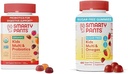 SmartyPants Kids Multivitamine Gummies Bundle: Probiotice organice, Omega 3, Vitamine D3, C, B12, B6, A, K & Zinc Immune Support, Sugar Free Strawberry Banana, 164 Conte