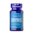 Puritani Pride Acid hialuronic 100mg, Supliment alimentar pentru hidratarea pielii, 60 capsule cu eliberare rapidă