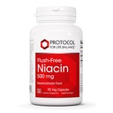 Protocol Niacin 500mg - Inositol Hexanicotinat - No Flush Niacin - Vitamina B3 - Energy & Metabolism Support* - Vegan & Kosher - 90 Veg Caps
