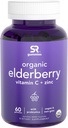 Elderberry Gummies concentrat (65:1) cu vitamina C, zinc și probiotice pentru suport imunitar și sănătate Gut 