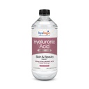 Suplimentul lichid hialuronic hialuronic - Suport cutanat ingerabil cu 100mg HA și 100mg MSM - Hidratare naturală pentru față, ochi și buze - Formula greutate moleculară mare - 12 oz