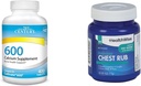 21st Century Calciu 600 mg comprimate 400 Conte & HealthWise medicamentate Chest Rub 4oz Tuse Suppressant