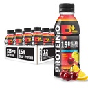 Protein2o 15g Whey Proteine Izolate Hidratare Drink Plus Energie & Focus, 350 mg de Electroliti, 125mg de Cafeina, Zahăr gratuit, Cherry Lemonade, 16,9 oz Sticla (Pachet de 12)