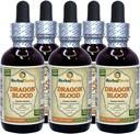 Dragon Blood Resin (Daemonoops Draco) Tincture, Resin lichid uscat (Brand Name: HerbalTerra, Proudly Made in USA) 5x2 fl.oz (5x60 ml)
