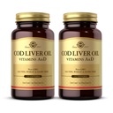 Solgar Cod Ulei de ficat - 250 Softgels, pachet de 2 - Provoacă vitamine A & D - non-GMO, gluten gratuit - 500 Serviri totale
