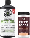 Performanță pe coasta stângă 100% MCT ulei de cocos lichid, 32oz + Keto Coco Drink Mix, 8,5oz
