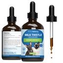 Pet Wellbeing Milk Thistle for Cats - Organic Milk Thistle, Suportă funcţie hepatică sănătoasă şi detoxifiere - Suplimentul Herbal Vet-Format - 4 oz (118 ml)