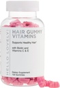 Vitamine de par Gumries - Biotin 5000 mcg cu vitamina E, C & Zinc, vitamina de crestere a parului pentru femei si barbati - mai puternic, par frumos, piele si unghii Supliment, non-GMO & Gluten-Free - 120 Gummy Bears