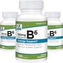 Alegerea de calitate Vitamina B6 100 mg 100 Numar sticle de comprimate (3 ambalaj)