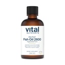 Nutrienti vitali - Ultra ulei de pește pur 2600 (grad Farmaceutic) - Hi-Potență ulei de pește lichid de mare adâncime, suport cardiovascular, aroma de lamaie naturale - 8 Fl Oz pe sticla