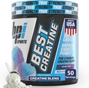 BPI Sports Cea mai bună creaţie - Creatină monohidrat pulbere pentru bărbaţi şi femei, sare Himalayan - Putere, pompa, rezistenţă, creştere musculară, definiţie musculară - Nu Bloat - Con de zăpadă - 50 porţii - 10.58 Oz