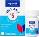 Hyland Nr. 5 Celulă sare Kali Mur 6X Tablete, Rece Medicina si Sore Gât Relief, Tratamentul Natural al Răcelilor, Sore Throats, Runny Nase, și Burns, rapid Dizolvarea tabletelor, 100 Conte