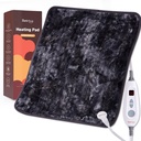 Bearhug XL Electronic Heating Pad 20'x24' Double-Sided Fur Heated Pad, 6 Nivele de căldură, 2H Auto-Off, Terapie de căldură umedă și uscată pentru Relief Back Pain, Masina de spălat, ETL Certified, Cadou Box