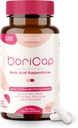 BoriCap - Supozitoare de acid boric pentru femei - 600 mg - Vaginal Health & Echilibru, Itch & Odor - Ajutor natural - Feminine Care - Feminine Igiene Produse - Made in USA by Heale - 60 Capsules